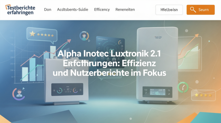 Alpha Innotec Luxtronik 2.1 Erfahrungen: Effizienz und Nutzerberichte im Fokus Erfahrungen zur Alpha Innotec Luxtronik 2.1: Effizienz und Benutzerberichte
