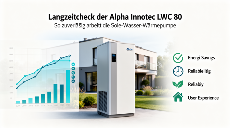 Langzeitcheck der Alpha Innotec LWC 80 Wärmepumpe mit zuverlässiger Effizienz und leiser Leistung