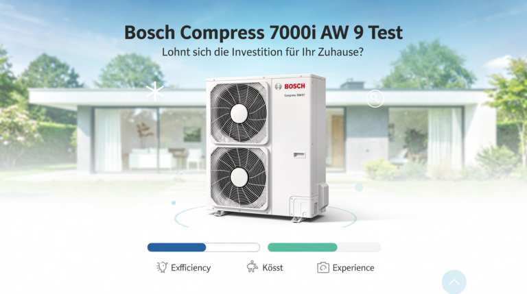Bosch Compress 7000i AW 9 Testbericht zur Effizienz und Heizleistung