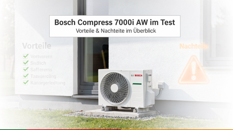 Bosch Compress 7000i AW im Testbericht: Vorteile und Nachteile im Überblick Bosch Compress 7000i AW Testbericht zu Vorteilen und Nachteilen der Wärmepumpe