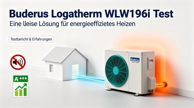 Hausbesitzer vor Wärmepumpe stehend mit Fragen zur Kaufentscheidung