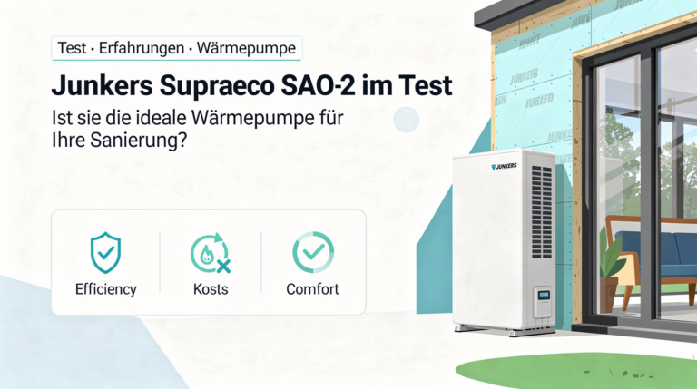 Junkers Supraeco SAO-2 Test: Die ideale Wärmepumpe für Ihre Sanierung? Junkers Supraeco SAO-2 Testbericht zur idealen Wärmepumpe für Sanierungen