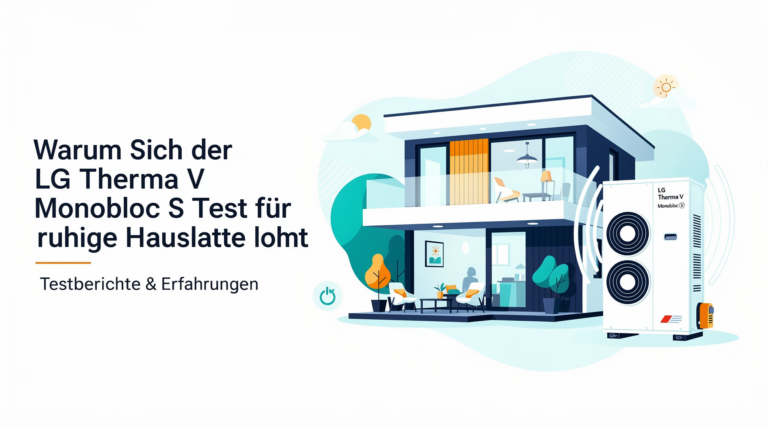 Leise und energieeffiziente Heizlösung für ruhige Haushalte im LG Therma V Monobloc S Test