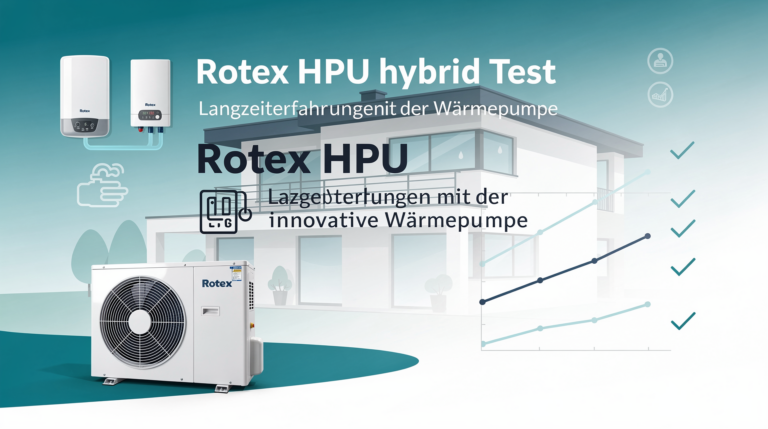 Rotex HPU hybrid Test: Langzeiterfahrungen mit der innovativen Wärmepumpe Langzeiterfahrungen mit der Rotex HPU hybrid 8 H/C Wärmepumpe im Testbericht