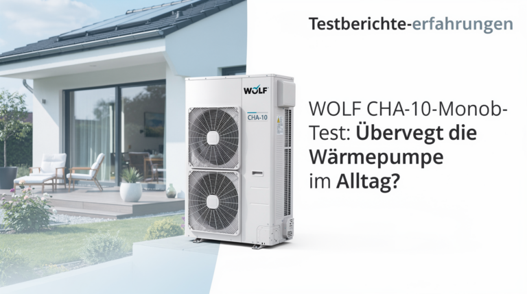Wolf CHA-10-Monoblock Test zeigt effiziente und leise Wärmepumpenleistung im Alltag