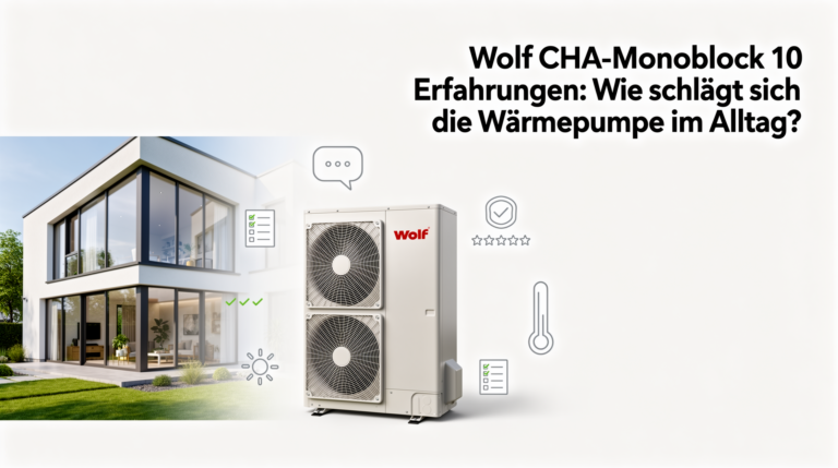 Wolf CHA-Monoblock 10 Erfahrungen: Wie schlägt sich die Wärmepumpe im Alltag? Wolf CHA-Monoblock 10 Erfahrungen: Effiziente Wärmepumpe im Alltag getestet