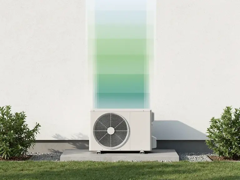 Grafik zeigt Effizienzklassen und Energiekennzahlen moderner Wärmepumpen im Vergleich