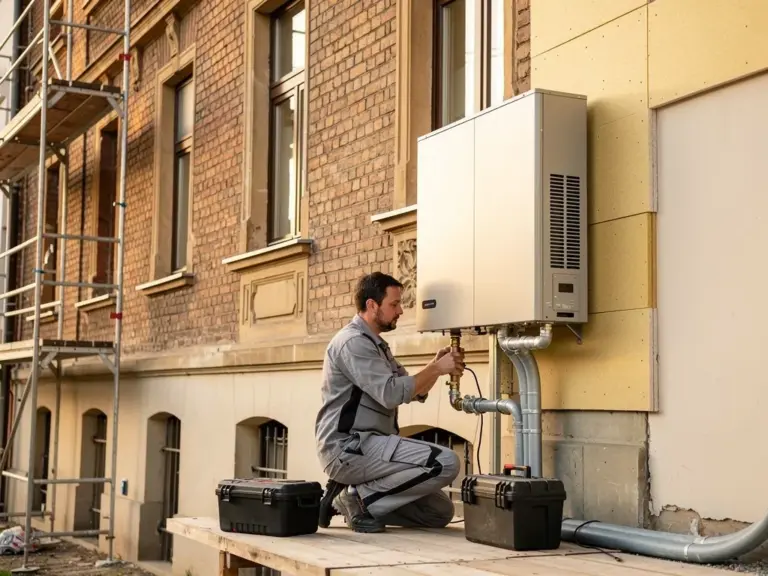 Energieausweis Altbau zeigt energetische Bewertung zur Planung moderner Wärmepumpen