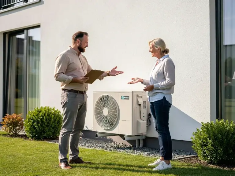 Fördermittel sichern mit der richtigen Energieberatung für Ihre Wärmepumpe Illustration zum Thema Energieberatung Wärmepumpe Förderung