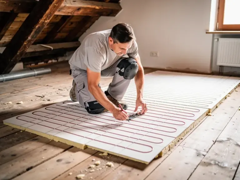 Fußbodenheizung im Altbau mit dünnschicht- und trockensystem kosteneffizient nachgerüstet