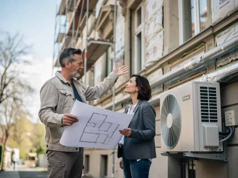 Planung einer Altbau-Komplettsanierung mit moderner Wärmepumpe und effizienter Dämmung