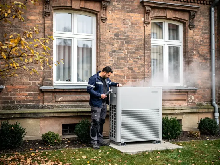 Altbau-Heizsysteme: Wann lohnt sich Wärmepumpe? Moderne Wärmepumpe im Altbau für effiziente und nachhaltige Heiztechnik