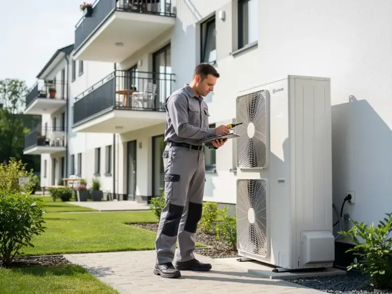 Wärmepumpe für das Mehrfamilienhaus: Ist das eine Option? Wärmepumpe als effiziente Heizlösung für Mehrfamilienhäuser mit zentraler Wärmeverteilung