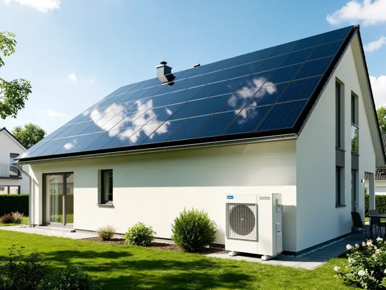 Wärmepumpe mit optimal dimensionierter Photovoltaikanlage für nachhaltige Energieeffizienz
