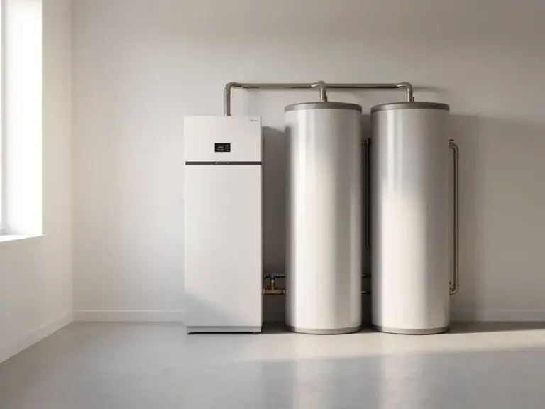 Warmwasser Wärmepumpe allein in Einfamilienhaus für effiziente Warmwasserbereitung